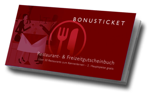 Bonusticket Restaurantgutscheinbuch