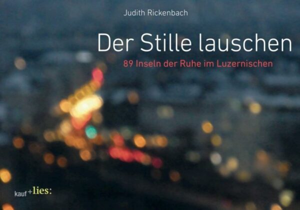 Ausbrechen aus der Rast- und Ruhelosigkeit und  wenn auch nur für eine kurze Weile - innehalten im Trubel des Lebens