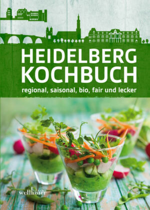 Im Heidelberg Kochbuch stellen über 100 Heidelbergerinnen und Heidelberger ihre Lieblingsrezepte vor. Frisch, bio und fair schmeckt es einfach besser! Dieses Credo verbindet die Spitzenköche namhafter Heidelberger Restaurants, die Nachhaltigkeitsexperten, die Biobauern und -händler und all die Hobbyköche, die uns ihre persönlichen Rezepte verraten haben. Lassen Sie sich von ihren Lieblingsrezepten inspirieren! Wir möchten möglichst viele Bürgerinnen und Bürger einladen, die Heidelberger Vielfalt an Bio-Lebensmitteln, regionalen Erzeugnissen und fair gehandelten Produkten zu entdecken. Viel Vergnügen beim Kochen und guten Appetit! Prof. Dr. Eckart Würzner, Oberbürgermeister der Stadt Heidelberg "Heidelberg Kochbuch" ist erhältlich im Online-Buchshop Honighäuschen.