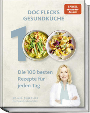 Gesünder essen - je öfter, desto besser Gesunde Ernährung soll lässig sein, Spaß machen und richtig gut schmecken. Selbst kochen soll finanziell und zeitlich für alle machbar sein, denn nur so findet es den dauerhaften Weg in den Alltag. Das ist das Credo von Dr. med. Anne Fleck, genannt Doc Fleck, bei der sich vieles um individuell passende Ernährung dreht, die eine ganze Reihe gesundheitlicher Vorteile vereint: Frische, regionale, saisonale und vor allem naturbelassene Lebensmittel versorgen den Körper wesentlich besser mit natürlichen Vitaminen, sekundären Pflanzenstoffen und Ballaststoffen, weil keine langen Wege zurückgelegt werden, reif geerntet wird und die Lebensmittel dann auch die besten Inhaltsstoffe haben. Dr. med. Anne Fleck ist Internistin und renommierte Präventiv- und Ernährungsmedizinerin mit Herz für Ursachenforschung - bekannt aus dem TV, aus ihrem vielfach ausgezeichneten Podcast, ihren Publikationen, Bestsellern und ihrem Online-Kurs-Programm. Für dieses Kochbuch hat sie die 100 beliebtesten und besten Rezepte für jeden Tag aus ihren erfolgreichsten Büchern zusammengestellt: besonders einfach, schnell und gesund! So gelingen abwechslungsreiche, stressfreie und köstliche Gerichte mühelos auch neben Arbeit, Familie und Freundeskreis. Preiswerte, gut erhältliche Zutaten, wenig Aufwand - und alles grandios lecker! So macht Gesundküche auch noch richtig Spaß.