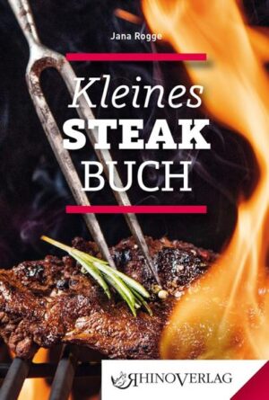 Ein saftiges, frisch gegrilltes Steak ist ein ganz besonderer Genuss für alle Grillfans. Die wesent-liche Zutat, ist dabei das Fleisch selbst. Die Auswahl des Fleischstückes, kombiniert mit der dazu passenden Art der Zubereitung, entscheidet über das Gelingen und definiert die Qualität des gesamten Gerichtes. In diesem Buch werden die wichtigsten Steakzuschnitte, die sogenannten Cuts, erklärt. Die nach Teilstücken geordnete Übersicht bringt Klarheit in den Dschungel der verschiedenen Bezeichnungen. Auf die Zubereitung wird in einem separaten Kapitel eingegangen und es werden die Grundlagen des temperaturgesteuerten Grillens im geschlossenen Grill beleuchtet. Das Buch ist der Band 78 aus der inzwischen fast 85-bändigen Rhino Westentaschen-Bibliothek. Die Kleinen Rhinos sind kleine, feine Geschenkbücher mit einem breiten Themenspektrum und vermitteln prägnante, kurzweilige und anschaulich bebilderte Informationen. Dazu zählen Ratgeberbücher aus dem Bereich Gesundheit und Essen, aber auch Bücher mit unterhaltend-informativem Charakter oder regionalen Themengebieten mit überregionaler Ausstrahlung sowie der Regionalgeschichte "Kleines Steakbuch" ist erhältlich im Online-Buchshop Honighäuschen.