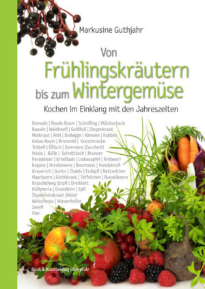 Markusine Guthjahr kocht im Einklang mit der Natur. Die versierte und erfahrene Autorin und Landfrauenberaterin aus Königstein in der bayerischen „Franken-Pfalz“ liebt es, mit verschiedenen Pflanzen, Früchten und Blüten der Jahreszeiten zu experimentieren. Und sie mag vitamin- und nährstoffreiche Kost, die zusammen mit alten Hausmitteln manch einen Gang zum Arzt oder Apotheker überflüssig macht. In diesem Kochbuch spannt die Kräuterexpertin den Bogen von der frischen, entschlackenden Wu¨rze der ersten Frühlings-Wildkräutersuppen über süße sommerliche Beeren- und Rosenrezepte bis hin zu raffinierten Wurzelgemüse-Gerichten.Sie werden überrascht sein, wie unterschiedlich mit diesem Kochbuch die vier Jahreszeiten schmecken.