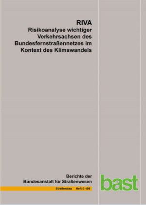Honighäuschen (Bonn) - BASt S 109: RIVA  Risikoanalyse wichtiger Verkehrsachsen des Bundesfernstraßennetzes im Kontext des Klimawandels M. Korn, A. Leupold, S. Mayer, F. Kreienkamp, A. Spekat 132 S., 49 Abb., 69 Abb., ISBN 978-3-95606-312-1, 2017, EUR 20,50 Das Projekt RIVA ist das Herzstück im AdSVIS-Forschungsprogramm. Im Zentrum von RIVA steht die Bewertung von Risiken des Klimawandels für das Bundesfernstraßennetz. Ein Risiko wird dabei als Funktion von Ursache und Wirkung verstanden. Das aus dem Klimawandel erwachsene Risiko für die Straßenverkehrsinfrastruktur wird durch ein hierarchisches Indikatorenmodell beschrieben und besteht aus vier Dimensionen: Klima, Vulnerabilität, Technische Wirkung und Kritikalität. Die entwickelte Methodik ermöglicht eine netzweite Risikoanalyse/-bewertung basierend auf regionalisierten Klimadaten und standardisierten Daten der Straßenverkehrsinfrastruktur. Komplexe Ursache-Wirkungs-Ketten (UWK) dienen der systematischen Erfassung typischer durch das Klima verursachter Schäden/Einschränkungen, aus welchen Schadensbildkategorien (SBK) abgeleitet werden. Die SBK ist die zentrale Bewertungseinheit der RIVA-Methodik und vereint typische durch ein bestimmtes Klimaereignis induzierte Schadensbilder eines Risikoelementes. Es wurden insgesamt 35 SBK (u.a. für Brücken, Tunnel, Fahrbahnen, Entwässerung, Verkehrsteilnehmer) bestimmt. Das für die beispielhafte Betrachtung entwickelte Pilotwerkzeug verwendet regionalisierte Klimaprojektionen für vier Betrachtungszeiträume. Die Bewertung erfolgt nach Streckenabschnitten. Damit lassen sich Risiken im Netz abschnittsgenau verorten, den wichtigsten Elementen der Straßeninfrastruktur zu- und nach ihrem grundsätzlichen Charakter einordnen. Die RIVA-Methodik ermöglicht eine Klassifizierung von Klimarisiken. Es lassen sich besonders gefährdete Streckenabschnitte im Netz identifizieren und erforderliche Maßnahmen priorisieren. RIVA leistet einen wichtigen Beitrag zur Diskussion von Anpassungsstrategien für die Straßenverkehrsinfrastruktur an den Klimawandel und ermöglicht eine effektive Entscheidungsfindung, um künftige Auswirkungen des Klimawandels auf die Infrastruktur zu vermeiden oder zumindest zu verringern.