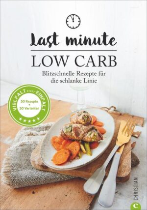 Gerichte, die beim Abnehmen helfen, müssen weder aufwendig sein noch langweilig schmecken - wie dieses Low-Carb-Kochbuch für die schnelle und schmackhafte Küche beweist. Kohlenhydratarm und proteinreich lauten die Schlagworte für die fix zubereiteten Gerichte. Und bei maximal 30 Minuten am Herd bleibt nach dem Essen noch genügend Zeit für das sportliche Work-out. Damit ist die Bikinifigur garantiert!