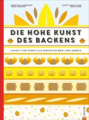 Dieses einzigartige Standardwerk zeigt 100 französische Backwerke, die zunächst in Infografiken entschlüsselt und dann in Bild und Text Schritt für Schritt erläutert werden. Perfekt backen ist mit diesem Backkurs in Buchform nicht schwierig. Auch wer bereits zahlreiche Brotback-Bücher besitzt, kommt hier auf seine Kosten. Baguette, Brioche, Croissant, Tropézienne oder Pain de Gênes: Hiermit werden Sie Brot backen und französisch backen wie die Meister! "Die hohe Kunst des Backens" ist erhältlich im Online-Buchshop Honighäuschen.