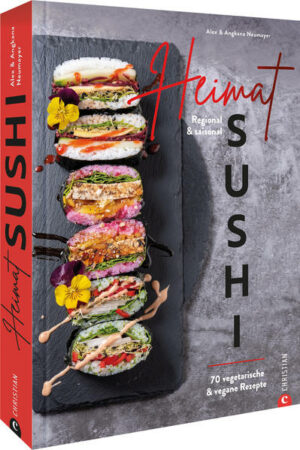 Sushi mal ganz anders! Alle lieben Sushi, aber nachhaltig sind die Röllchen mit Lachs und Thunfisch meist nicht. Doch geht Sushi ohne Fisch, gar vegetarisch oder vegan mit heimischen Zutaten? Aber ja! Das Wichtige im Sushi ist der Reis, alles andere ist Sache der Fantasie. Hier sind 70 kreative, saisonale Rezepte von »Sushi mit Apfel & Apfelblüte« über »Brokkoli-Nigiri« und »Kürbis-Temaki« bis zu »Inari mit roter Bete«. Das erste Buch zum Thema vegetarisches & veganes Sushi Drei Trends in einem: Sushi, nachhaltig, vegetarisch Mit praktischem Leseband für schnelles Suchen & Finden Mit edler Folienprägung "Heimat-Sushi" ist erhältlich im Online-Buchshop Honighäuschen.