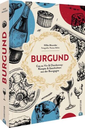 Burgund: authentisch französisch kochen Eine Reise durch das Feinschmecker-Paradies Burgund Willkommen in der Bourgogne - dem kulinarischen Schatz Frankreichs. Mit "Burgund" entführt Sie das Kochbuch von Hilke Maunder und Thomas Müller auf eine Reise durch die authentische französische Land-Küche. Reichlich Wein, würziger Senf, fruchtiger Kir und frische Zutaten - das is(s)t Burgund. Hier wurzeln französische Klassiker wie Coq au Vin, Boeuf bourguignon und Birne in Rotwein, von hier kommen die besten Weine.Beginnen Sie mit leckeren Vorspeisen und probieren Sie sich durch deftige Suppen und frische Salate. Entdecken Sie die grüne Küche und lassen Sie sich von raffinierten Eierspeisen verführen. Tartes und Aufläufe lassen das Herz jedes Feinschmeckers höher schlagen. Auch Fisch und Krustentiere, Wild, Geflügel, Schwein sowie Rind und Kalb kommen nicht zu kurz. Abgerundet wird das Ganze durch eine Vielzahl an Desserts, Brot und Kuchen. Passend zu den feinen Gerichten gibt es Wein-Empfehlungen und weitere Getränke. Sie erfahren zudem Wissenswertes über die Geschichte der Bourgogne und lernen Produzenten, Köche und die besten Genuss-Adressen kennen. Mit diesem Buch können Sie die französische Lebensart in Ihrer Küche zum Leben erwecken und ein Stück Burgund zu sich nach Hause holen.