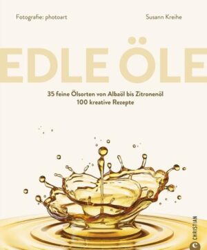 Das erste Grundlagenwerk zum Thema Öle Feine Küche für Kenner & Genießer Entdecken Sie die köstlichen Möglichkeiten von Ölen mit unserem Grundkochbuch Edle Öle. Mit 35 erlesenen Ölsorten von Avocado- bis Zitronenöl und über 100 kreativen Rezepten ist dieses Buch ein Muss für jeden Feinschmecker. Öl ist das flüssige Gold der Küche! Heute gibt es für jede Verwendung, für jeden Küchenstil, für jedes Gericht ein Öl, das sich am besten dafür eignet. In dieser Öl-Bibel porträtiert Susann Kreihe 35 edle Öle und stellt 100 feine Gerichte vor: "Spinatsalat mit Arganöl", "Tatar mit Pflaumen und Haselnussöl" oder "In Albaöl gebratenes Wiener Schnitzel" - mit dem Wissen aus den Kapiteln zur Lebensmittel-Warenkunde und den Rezepten aus diesem Buch tun sich neue kulinarische Welten auf! Lernen Sie, wie Sie jedes Öl am besten verwenden - von einfachen Salaten bis hin zu anspruchsvollen Hauptgerichten, lassen Sie sich inspirieren, neue Rezepte auszuprobieren und Ihre kulinarischen Fähigkeiten zu verbessern. Bestellen Sie jetzt und lassen Sie sich von den köstlichen Aromen und Geschmacksrichtungen edler Öle begeistern! Weitere feine Rezeptideen aus dem Buch: Avocadoöl Garnelencocktail Salat aus gegrillter Hähnchenbrust und Mandarine Forellen-Ceviche Hanföl Himbeer-Bananen-Haferdrink Süßkartoffelsuppe mit gerösteten Sauerteigcroûtons Couscous-Bratlinge mit Orangen-Dip Kokosöl Veganes Apfel-Zwiebel-Schmalz Schoko-Nuss-Aufstrich Veganer Heidelbeer-Schoko-Rührkuchen Mandelöl Ziegenfrischkäse mit gegrilltem Pfirsich Gefüllte Mandel-Crêpes Geröstetes Ofengemüse