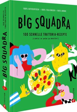 Schnelle mediterrane Küche: Mit diesem Kochbuch in nur 30 Minuten köstliche italienische Spezialitäten zubereiten Das Team der Big Mamma Restaurants in Deutschland verrät dir ihre besten Rezepte und Kochgeheimnisse, um schnell und einfach leckeres, authentisches italienisches Essen zu zaubern. Jedes Mitglied der Gruppe hat seine Tipps und Anekdoten direkt aus seiner Heimatregion in Italien beigetragen, um dich zu einem Star in der Küche zu machen. Das Kochbuch enthält Rezepte für leckere Pasta-, Pizza-, Fleisch- und Fischgerichte sowie Desserts und Snacks. Also mach dich an die Arbeit und genieße die Aromen der italienischen Küche. Jetzt ist es an der Zeit, deine Gäste zu beeindrucken und die ganze Familie zu verwöhnen.