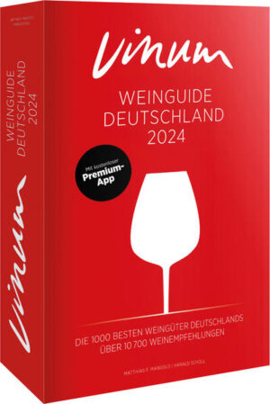 Die gesammelte deutsche Weinelite auf über 1.000 Seiten - Weinguide und App im Bundle! Einer der wichtigsten Begleiter für alle Weininteressierten, die sich über die aktuellen Entwicklungen in der deutschen Weinszene auf dem Laufenden halten möchten. Für die 7. Ausgabe des VINUM Weinguides hat das 30-köpfige Expertenteam um die Chefredakteure Matthias F. Mangold und Harald Scholl im Laufe des Jahres über 10.500 Weine der 1.000 besten Betriebe aus allen deutschen Anbaugebieten verkostet und bewertet. Der VINUM Weinguide zeichnet sich aus durch seine redaktionelle Unabhängigkeit und die umfassende Auswahl an Traditionsweingütern und Newcomern und ist deshalb ein unverzichtbarer Ratgeber zu deutschen Weinen für jeden ambitionierten Weinsammler und gelegentlichen Weintrinker! Wein verstehen, Wein entdecken, Wein genießen - Mit diesem Weinführer alles möglich! Perfekte Kombination: Weinatlas plus Full-Content kostenlose App Weinempfehlungen von den erfahrensten Weinprofis - alle Weine werden mehrfach verkostet Die besten Weine Deutschlands: Alle Adressen, Bewertungen, Preise plus Tipps in übersichtlicher Form - zur perfekten Vorbereitung Ihrer nächsten Weinreise Wein-Buch für Einsteiger und Weinkenner geeignet