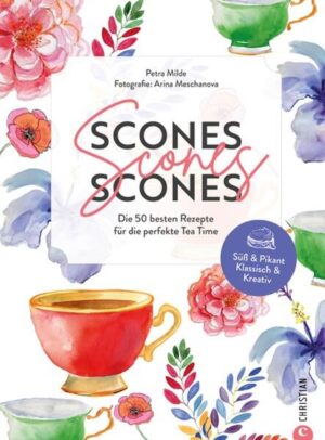 Alle lieben Scones - entdecken Sie die Quintessenz der englischen Tea Time mit unseren Scones Variationen Von klassisch mit der unvergleichlichen »Clotted Cream« über pikante Varianten mit Cheddar bis hin zu raffinierten Kreationen mit Pancetta, Fontina und Schalottenkonfitüre - dieses Buch ist eine Huldigung an das britischste Kultgebäck aller Zeiten. Für alle, die sehnsüchtig darauf gewartet haben, präsentieren wir das erste Backbuch, das sich voll und ganz dem Kultgebäck der Briten widmet. Ob klassisch mit Clotted Cream, pikant mit Cheddar, raffiniert mit Blauschimmelkäse, Walnüssen, Lachs oder vegan: Diese 50 Scone-Rezepte sind die besten!