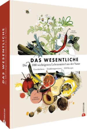 Das unverzichtbare Standardwerk mit 350 Grundrezepten Dieses Buch ist mehr als nur eine Sammlung von Rezepten - es ist ein unverzichtbarer Begleiter für alle, die sich für Essen und die 100 wichtigsten Lebensmittel aus der Natur interessieren. Mit einer perfekten Mischung aus Information, Emotion und Funktionalität bietet unser Autorenteam zusammen mit renommierten Köchen und Fachleuten detaillierte Pflanzenporträts, ernährungswissenschaftliche Hintergründe, unbekannte Geschichten und Anekdoten sowie 350 Grundrezepte. Tauchen Sie ein in dieses unterhaltsame, lehrreiche und vor allem bildschön illustrierte Buch. Entdecken Sie die Vielfalt der natürlichen Zutaten und ihre kulinarischen Möglichkeiten. Ein Muss für alle, die ihre Kochkünste auf ein neues Level heben wollen! Naturnahe Rezepte zeigen wie leicht es sein kann, Nachhaltigkeit in der Küche zu integrieren. Saisonal, hausgemacht & selbstgemacht schmeckt es bekanntlich am besten! Eine liebevoll gestaltete und illustrierte Reise durch die europäische Esskultur Unterhaltsam, lehrreich, amüsant, üppig, praxisnah und vor allem - bildschön! Mit detailgenauen Porträts zu jedem Lebensmittel und 350 Grundrezepten