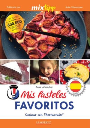 ¿YA USAS LA THERMOMIX®? Sea una fiesta de empresa, fiesta de cumpleaños infantil o una visita a la abuela, no pueden faltar los pateles. El grupo de Mixtipp está de acuerdo, en que una vida sin pastel no tiene sentido. En este libro hemos recopilado las mejores recetas de Nuestra autora Anna Lehmacher. Ella nos cogio de la mano y nos sumergio en el mundo de su pasteleria favorita. Juntos hemos experimentado y probado y nos enamoramos de cada unas de sus recetas. Con este libro queremos compartir con vosotros la pasión de Anna por la pasteleria. Aquí encontrarás recetas muy variadas, desde el pastel de pudding a la corona de nueces, pasando por la tarta Selva Negra y muchos consejos para que las masas te salgan bien. Endulza la proxima fiesta de cumpleaños con una tarta de arandaos o consiente a tu abuela con uno de tus bizcochos. Como en todos nuestros libros podras hacer estas maravillas con la TM5® o la TM31®. Disfruta preparando tus creaciones sin mucho esfuerzo.