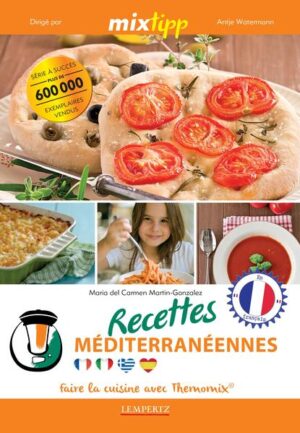 MIXES TU DÉJÀ ? Velouté Castillan, Vitello Tonnato, Gyros Kefalonia ou Casserole du Lapin à la manière toscane - ce sont justes quelques-uns des délices méditerranéens que Maria del Carmen Martin-Gonzalez, collaboratrice de plusieurs années du journal espagnol de Thermomix® « Cocina tu misma con Thermomix® » a composé dans ce livre. Avec cette collection de recettes, spécialement découpée sur Thermomix® TM5® et TM31®, tu peux préparer délicat et relaxé les repas variés de la cuisine méditerranéenne. Ici avec cela, tu trouves les hors d‘oeuvres variés et les soupes ainsi que les nourritures principales délicieuses et les desserts raffinés.Découvre ton côté méditerranéen et jouis des nouveaux moments de goût culinaires avec Thermomix® et nos mixtipps !