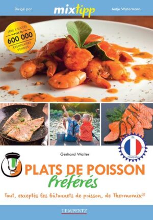 MIXES-TU DÉJÀ ? Envie de poisson ? Pour tous les amateurs de plats de la mer et du lac, le team mixtipp a composé en commun avec l‘auteur Gerhard Walter plus de 40 recettes de poisson délicieuses et originales. Gerhard Walter, alias Gerry, est un spécialiste pour des plats de poisson et enthousiasme depuis un an ses fans sur des forums internet différents avec ses recettes qu‘il créé exclusivement avec le Thermomix®. Ou fruits de mer, espèces de poissons différentes jusqu‘à des crustacés, tout est représenté que les eaux mondiales ont à offrir. À côté des repas traditionnels avec le saumon ou petits morceaux de jeune hareng en crème d‘aneth, Gerry expérimente aussi avec les habitants de mer exotiques. Ici, nous sommes choyés par lui également avec des soupes créatives ou des entrées spéciales - il y en a simplement pour tous les goûts et occasion. A côté des recettes, le livre offre une connaissance de marchandises global qui facilite l‘entrée au monde du poisson et de fruits de mer aussi au débutants. Comme toujours : Tu peux réaliser tous les plats de poisson dans une atmosphère détendue avec TM 5® et TM 31®. Nous te souhaitons beaucoup de plaisir en découvrant le monde de mer, de lacs et de rivière et en préparant les plats de poisson.