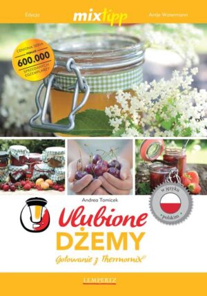 CZY JUŻ MIXUJESZ? Dżem truskawkowo-rabarbarowy i śliwkowy mus, dżem brzoskwiniowy z mango czy konfitura z nektarynek - z tymi i wieloma innymi dżemami masz zagwarantowany wyśmienity początek dnia! W tej książce udowadniamy, że samodzielnie zrobione dżemy nie muszą ograniczać się do lata. Także w chłodne pory roku można, przy odrobinie fantazji, wyczarować wspaniałe przetwory zachwycające przy każdym śniadaniu! W tej kolekcji znajdziesz takie niespodzianki jak dżem z miechunki, pastę pomarańczowomarchwiową czy dżem pomidorowy. Andrea Tomiczek, wraz z zespołem MIXtipp, proponuje przetwory pochodzące ze starej rodzinnej kolekcji oraz własne egzotyczne pomysły i zachęca do samodzielnego wypróbowania. Z różnorodnych składników i przypraw możesz rzygotować całą gamę pysznych dżemów, począwszy od klasycznego dżemu truskawkowego, przez oryginalny dżem ziemniaczany - a przy tym dzięki Thermomix®, wszystko ugotujesz w nie więcej niż 20 minut! Wszystkie przepisy są dostosowane do TM5® i TM31®. Robienie dżemów - pracochłonne i męczące zajęcie? To już przeszłość! Dzięki Thermomix® możemy szczerze przyznać: robienie dżemów to wielka przyjemność!