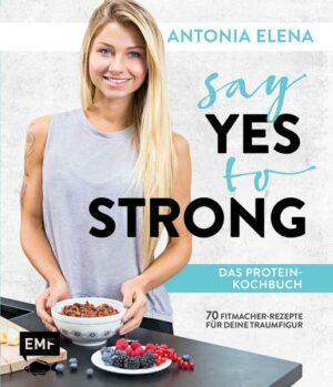 100% Proteinpower: Das Kochbuch von Antonia Elena, einer der wichtigsten Fitness-Influencern im deutschsprachigen Raum, stellt eine energiereiche Ernährung für Sportler und Hobby-Athleten vor, die sich optimal zu ihrem Trainingsplan ernähren möchten. Jede Körperzelle besteht aus Eiweiß, deshalb sind Proteine die Wunderwaffe für den Muskelaufbau. Im Grundlagenteil erklärt sie den Trend der Proteinküche und lässt so jeden seine eigene, individuelle Ernährungsstrategie finden. Zudem liefert das Buch über 70 Wohlfühl-Rezepte für die optimale Unterstützung des Muskelaufbaus - viele davon auch für Veggie- oder Low Carb-Küche. Plus: viele gesunde Snack-Ideen fu?r unterwegs. "Say Yes to Strong  Das Protein-Kochbuch" ist erhältlich im Online-Buchshop Honighäuschen.