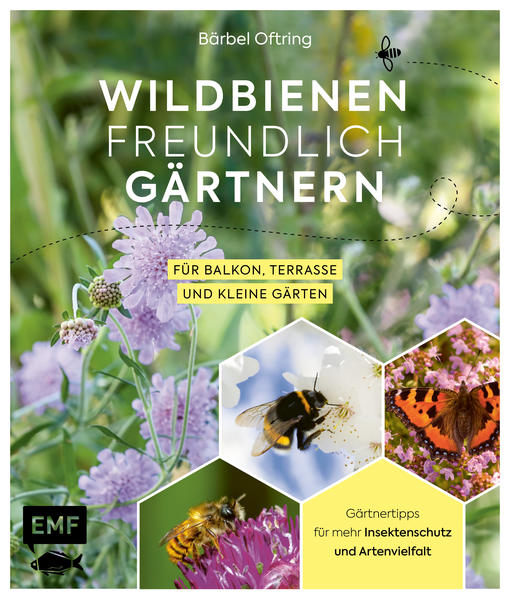Honighäuschen (Bonn) - Rettet die Bienen! Bienen sind in aller Munde und die Sorge, die Wildbienen könnten verschwinden, treibt die Menschen um. Um ihnen einen Lebensraum zu schaffen, braucht es aber gar nicht viel Platz."Bienenfreundlich gärtnern" präsentiert anschaulich, wie man Artenvielfalt aktiv fördern kann. Durch praktische Checklisten für jede Jahreszeit und Hinweise zu den besten Nahrungspflanzen für Bienen, Käfer und Schmetterlinge wird der Insektenschutz im eigenen Garten, auf dem Balkon und der Terrasse ganz einfach. Mit den DIY-Anleitungen für Nisthilfen, Insektenhotels und Tränken lässt sich schnell eine Wohlfühloase für die nützlichen Tiere schaffen - und das auch in der Stadt!