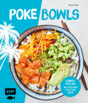 Aloha in der Schüssel - gesund, frisch und vielfältig! Poke ist der angesagte Foodtrend aus Hawai, der Urlaubsfeeling in die heimische Küche bringt. Die Hauptzutat dabei ist roher oder gebratener Fisch, kombiniert mit Fleisch, Gemüse, Obst, Reis und leckeren Dressing entstehen daraus bunte Bowls. Tanja Dusy stellt die Grundrezepte vor und gibt detaillierte Anleitungen zur Zusammenstellung für klassische, vegetarisch oder vegane Poke Bowls. "Poke Bowls" ist erhältlich im Online-Buchshop Honighäuschen.
