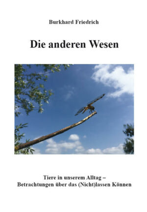 Honighäuschen (Bonn) - Dieses Buch ist ein Plädoyer für das Beobachten und Lassen der freien Wildnis, die jedem Tier innewohnt. Burkhard Friedrich berichtet von seinen Erlebnissen mit unseren nichtmenschlichen Mitbewohnern und seinen aus diesen Begegnungen resultierenden Sichtweisen: Dabei ist es ganz gleich, ob es sich um ein dem Menschen vertrautes Wesen wie etwa den Hund  oder um ein eher fremdes wie beispielsweise die Assel handelt, ob diese Begegnung in der Nachbarschaft oder irgendwo auf unserem Planeten stattfindet. Alle nichtmenschlichen Lebewesen streben nach Harmonisierung, haben ihre eigenen Verhaltensweisen und folgen ihren eigenen Lebensaufgaben, die denen des Menschen überraschend ähnlich sind, aber weder von diesem wahrgenommen werden noch für ihn irgendeinen Stellenwert haben. Mit Beobachtungshingabe und Empathie nähert sich der Autor den Lebensgesetzen der Tiere und versteht es, zu vermitteln, dass wir Menschen oft ohne es zu wissen oder zu merken, in nichtmenschliche Lebenszyklen eingreifen, sie stören und nicht lassen können. Burkhard Friedrich begibt sich nicht nur auf Spurensuche nach den historischen Ursachen für die Schwierigkeit des Lassen Könnens, sondern gibt den Tieren unserer Gegenwart Stimmen. Er öffnet dem Leser die unbekannten Welten von Wesen, die uns, oft unbemerkt, tagein tagaus umgeben, indem er die Leserschaft an seinen Beobachtungen und seinem Erleben teilhaben lässt.