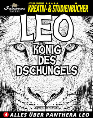 Honighäuschen (Bonn) - Dieses Buch setzt Panthera Leo - dem König des Dschungels  ein Denkmal. Das ist nicht nur so daher gesagt, denn die riesige Raubkatze, der große Cousin unseres Stubentigers  kann man bald nur noch im Zoo bewundern: ungebremste Urbanisierung, Jahrtausende lange Bejagung und ein unaufhaltsamer Strom an Wilderern - haben ihre Spur hinterlassen und den Bestand an freilebenden Löwen stark dezimiert. Aber keine Bange: LEO umfasst alles Wissenswerte über die Großkatze, die sich seit ihrem erstmaligen in Erscheinung treten vor zwei Millionen Jahren, kaum wesentlich verändert hat. Neben umfassenden Informationen bieten zahllose knackige Illustrationen genügend Anschauungsmaterial, um die sozialste aller Katzenarten... in- und auswendig kennenzulernen. Und das darf man wörtlich nehmen - denn hier geht es ans Eingemachte: der große Anatomie-Teil gewährt tiefe Einblicke.