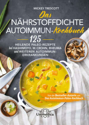 Honighäuschen (Bonn) - HEILENDE PALEO-REZEPTE bei HASHIMOTO, M. CROHN, RHEUMA und WEITEREN AUTOIMMUN-ERKRANKUNGEN Das Autoimmun-Protokoll (AIP) hat bereits Tausenden Menschen mit chronischen Erkrankungen zu einem besseren Leben verholfen. Mickey Trescott, Ernährungsberaterin und Bestseller-Autorin von Das Autoimmun-Paleo-Kochbuch, ist eine der führenden Stimmen der AIP-Bewegung, seit sie sich selbst von Zöliakie und Hashimoto heilen konnte. Mit Das nährstoffdichte Autoimmun-Kochbuch entwickelt Trescott den Paleo-Ansatz entscheidend weiter. Sie zeigt auf, dass es bei einem Heilungsprozess nicht nur um die Vermeidung bestimmter Lebensmittel geht, sondern vorrangig um die Nährstoffdichte. IN DIESEM BUCH FINDEN SIE: Leicht verständliche Informationen zum Autoimmun-Protokoll und zum Konzept der Nährstoffdichte  mit anschaulichen Tabellen und Diagrammen 125 leckere, einfach zuzubereitende Rezepte, gegliedert nach den unterschiedlichen Stufen des Autoimmun-Protokolls Rezepte nach speziellen Bedürfnissen wie Low-Carb oder Keto Diät Fünf unterschiedliche Speiseplan-Sets und die dazugehörigen Einkaufslisten, mit besonderen Optionen für zwei Personen und für den kleinen Geldbeutel Werden Sie unter Trescotts Anleitung zum Nutrivor, indem Sie hochwertige saisonale Lebensmittel in den Mittelpunkt Ihrer Ernährung rücken. Nie war es leckerer und einfacher, sich selbst zu heilen! Durch unsere moderne Ernährung sind die meisten von uns übersättigt und gleichzeitig unterernährt. In diesem Buch zeigt uns Mickey, wie bedeutend das Konzept der Nährstoffdichte ist  und wie Sie leckere, nahrhafte Gerichte mit Tiefenheilung zaubern.  Chris Kresser, New York Times Bestseller - Autor von The Paleo Cure