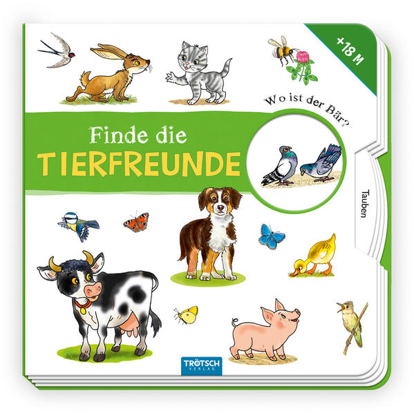 Honighäuschen (Bonn) - In diesem bunten Pappbilderbuch dreht sich alles um Tiere in Haus und Garten, in Wald und Flur. Auf jeder Seite gibt es viele Tiere zu entdecken, und wer am Rad dreht, bekommt noch mehr zu sehen. Ein tolles erstes Beschäftigungsbuch für alle kleinen Tier-Fans!