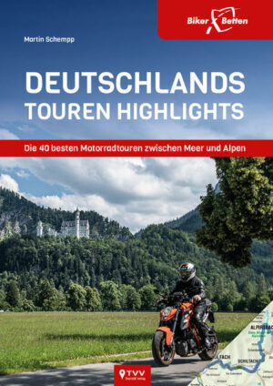 Die TOP 40 Motorradtouren Deutschlands. Jede Tour wird ausführlich beschrieben