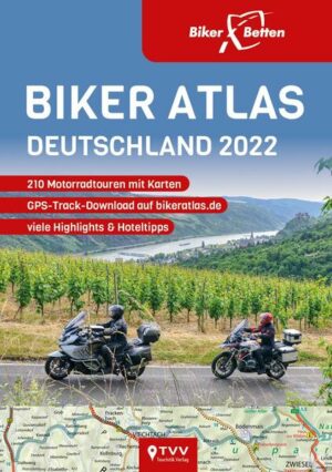 Der BikerAtlas Deutschland enthält über 210 Touren