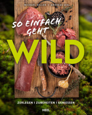 Wildsommelier Michael Keller und Küchenmeister Andreas Seel möchten jedem die Angst vor dem edlen Fleisch nehmen. Sie beschreiben detailliert unserer Hauptwildarten die regelmäßig verfügbar sind und zeigen Step-by-Step die Be- und Verarbeitung mit Grob-, Feinzerlegung und Weiterverarbeitung zum küchenfertigen Produkt. Tolle Rezepte für selbstgemachte Bratwurst, Burger, Steaks, Spieße und vieles mehr runden mit unterschiedliche Zubereitungsarten auf dem Grill, im Topf oder in der Pfanne das Buch ab. Jäger, Hobbyköche und Grillenthusiasten werden abgeholt, egal ob zum ersten Mal mit diesem kostbaren und annähernd fettfreien Fleisch gekocht wird oder ob es sich um anspruchsvolle küchenerfahrene Köche handelt.