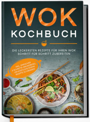 Sie möchten traditionell asiatische Gerichte zubereiten, die leichten Speisen genießen und das typische Aroma zaubern? Ein Wok ist dafür genau das Richtige. Mit diesem Küchenutensil und einem Kochbuch, wie Sie es hier finden, gelingt es Ihnen im Nu, großartige Rezepte zu kochen. Sie fragen sich, was genau Sie in diesem Buch erwartet? Sie werden nicht nur etwas über die Herkunft des Wok und über verschiedene Anwendungsmöglichkeiten erfahren, sondern auch, was den Wok so besonders macht. Sie werden lernen, den Wok optimal zu nutzen! Erleben Sie in Ihrer eigenen Küche das asiatische Flair, den typischen Klang des Wok, wenn dieser über dem Feuer geschwungen wird. Erleben Sie, wie sich das aromatische „Wok hei“ ausbreitet. Genießen Sie gemeinsam mit Ihrer Familie und Ihren Freunden die verschiedensten Speisen, feurige Pfannen und frische Zutaten. Alle Rezepte in diesem Buch geben Ihnen einen Leitfaden für den Umgang mit dem Wok an die Hand. Probieren Sie sich aus, kochen Sie nach oder variieren Sie. Sie werden überrascht sein, welche Vielfalt sich in der Zubereitung bietet. Erleben Sie die breite Palette an Geschmäckern und Zutaten und haben Sie viel Spaß mit Ihrem Wok. Köstlich und gleichzeitig gesund Auf den Tellern der deutschen Haushalte fehlt häufig die Abwechslung. Was häufig zu kurz kommt, sind wertvolle Komponenten wie Reis, Fisch oder Gemüse. Diese Zutaten sind in der asiatischen Küche hingegen reichlich vertreten. Als leichte Küche voller Vital- und Ballaststoffe wirkt sich die traditionell asiatische Ernährung positiv auf die Gesundheit aus. Wie wissenschaftliche Studien nahelegen, senkt solche eine Ernährungsweise langfristig das Risiko an verschiedenen Krankheiten, wie z.B. Diabetes, zu erkranken. Und dies ist lediglich ein guter Grund, weshalb es sich für Sie lohnt, sich genauer mit der abwechslungsreichen asiatischen Küche zu beschäftigen. Das Standardwerk der asiatischen Küche für jeden Haushalt … Tauchen Sie ein in die Welt der asiatischen Kochkunst und entdecken Sie viele schmackhafte Rezepte und Kochtipps. Mithilfe dieses Buches erfahren Sie, woher der Wok stammt, wie Sie richtig mit ihm umgehen und welch leckeren und alltagstauglichen Rezepte Sie darin zubereiten können. Dieses Kochbuch hält für Sie bereit ... ✓ unzählige köstliche und 100% alltagstaugliche Rezepte mit strahlenden und unwiderstehlichen Farbfotos ✓ wie Sie kinderleicht Gerichte mit einzigartigem „Wok hei“-Aroma kreieren ✓ wie sie mit einer einfachen 3-Schritte-Regel im Handumdrehen eigene wohlschmeckende Rezepte entwickeln und gleichzeitig Reste verwerten ✓ dank welcher speziellen Pflegetipps Ihr Wok auch nach vielen Jahren noch wie neu aussieht ✓ wie Sie im Wok leckere Dips & Saucen zubereiten, um jedes Gericht gekonnt abzurunden ✓ und vieles mehr … Um mit dem Wok der eigenen Küche mehr Variation zu verleihen, müssen Sie übrigens weder ein Profi sein, noch komplizierte Zutaten verarbeiten. Im Gegenteil: Die meisten, der in diesem Kochbuch vorgestellten Rezepte, benötigen nur wenige Zutaten und lassen sich leicht zubereiten - perfekt also, um gute Freunde auch spontan ins eigene Zuhause zum Essen einzuladen!