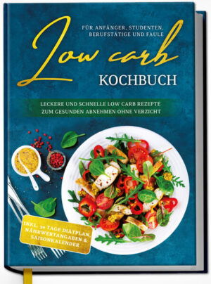 Wenig Kohlenhydrate , viel Genuss! Wie Sie mit Low Carb-Rezepten ohne Aufwand und Verzicht endlich Ihr Wunschgewicht erreichen Sie schlagen sich seit Jahren mit diversen Diätplänen herum, doch beim Hüftumfang tut sich nichts? Sie üben Verzicht und Disziplin, aber das einzige Resultat sind fade Mahlzeiten und schlechte Laune? Sie haben es satt, sich nie richtig satt zu fühlen und trotz knurrendem Magen nicht mehr in die Lieblingsjeans zu passen? Dann kommt hier ein echter Hoffnungsträger: Low Carb, die vielleicht einzige Diät, die mit Sättigung, Genuss und Vielfalt dauerhaft für gute Laune auf der Waage sorgt! Im Gegensatz zu den meisten vermeintlichen Wunderkuren steckt hinter Low Carb eine wissenschaftlich fundierte Theorie: Kohlenhydratarme Ernährung kann sich positiv auf Blutzuckerspiegel, Insulinwerte, Hungergefühl und die Verbrennung körpereigener Fettreserven auswirken und somit langfristig und dauerhaft zur heißersehnten Wunschfigur führen. Kartoffeln, Nudeln, Getreide & Co. treten in den Hintergrund und überlassen Köstlichkeiten wie Fleisch, Fisch, Gemüse, Käse, Ei oder Tofu die Bühne, sodass das Gefühl von Verzicht gar nicht erst aufkommt. Damit wird diese Diät geeignet für unkomplizierte Langzeiterfolge, denn sie verlangt weder Vorwissen noch viel Aufwand und gleichzeitig spielen Hunger, Zwang und Tabus keine Rolle. Passt das wirklich zusammen, Abnehmen und Genießen? In der richtigen Kombination auf jeden Fall! Wie genau nun das Prinzip Low Carb funktioniert, auf was Sie dabei achten sollten und durch welch köstliche Vielfalt an Mahlzeiten Sie sich schlemmen können, das zeigt Ihnen nun auf ebenso verständliche wie verführerische Weise dieses Kochbuch. Mit tüchtig Eiweiß in den Tag! Frühstück scheint ohne kohlenhydratreiche Brötchen, Müslis und Co. undenkbar - lassen Sie sich von Low Carb-Pfannkuchen, Chiasamendessert mit Granatapfelkernen und Nüssen oder griechischen Rühreimuffins eines Besseren belehren. Suppen & Salate sind Low Carb- Heimspiel! Genießen Sie etwa Tex-Mex-Salat mit Rinderhack, Hüttenkäse-Sommersalat, Spinatsuppe mit Feta oder Paprikasuppe mit Kabanossi. Damit wird garantiert jeder satt! Ganz gleich, ob Sie es beim Hauptgericht vegetarisch mögen oder vegan, ob Fisch die Hauptrolle spielen soll oder Fleisch - mit Tomaten-Zwiebel-Quiche, Champignon-Zucchini-Pfanne, Spinat-Garnelen-Auflauf oder Schweinefilet in Pilzsauce bleiben keine Wünsche offen. Low Carb kann sogar süß! Probieren Sie sich durch feine Desserts wie Schokoladen-Tassenkuchen, Protein-Kaiserschmarrn oder Zimt-Oopsies und lassen Sie sich überraschen, was alles auch ohne Kohlenhydrate geht. Dieses Rezeptbuch zeigt Ihnen die Weiten der kohlenhydratarmen Geschmacksvielfalt und wer anfangs ein wenig Orientierungshilfe benötigt, der kann sich ganz einfach an dem beiliegenden 30-Tage-Abnehmplan entlangkochen. Ob Alltagsgestresste, Kochfaule, Studenten oder Nährstoffwert-Anfänger - mit diesem Buch kocht sich jeder ganz unkompliziert zur Traumfigur.