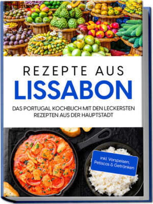 Rezeptbuch Lissabon: Holen Sie sich Lebensfreude und Geschmack Lissabons ganz einfach in die eigene Küche Lebendig-quirlige Metropole, historischer Charme und Lebensfreude pur - das ist Lissabon und genauso schmeckt es auch. Die einzigartige Variante der mediterranen Speisetradition besticht mit raffinierten Leckereien aus dem Meer, hochwertigen Fleischgerichten und unvergleichlich sündigen Süßspeisen zugleich und für diesen Schlemmer-Urlaub müssen Sie nicht einmal einen Flug buchen. Denn mit diesem Kochbuch zaubern Sie den original Lissabon-Geschmack kinderleicht auch zuhause auf den Tisch! Wer schon einmal in Portugals lebhafter Metropole war, dem läuft bei der Erinnerung an Bacalhau, Cataplana & Co. bereits das Wasser im Munde zusammen, für alle anderen gilt: Diese kulinarische Reise dürfen Sie auf keinen Fall verpassen! Die atemberaubende Lage am Meer macht Fisch und Meeresfrüchte zum natürlichen Star der lokalen Küche, aber auch feinstes Fleisch und deftige Eintöpfe aus dem traditionellen Cataplana-Topf verzaubern den Gaumen. Snacken Sie gefüllte Avocados, genießen Sie Pilzeintopf, Seehecht oder geschmortes Rindfleisch, verwöhnen Sie sich mit Mandelkuchen oder gönnen Sie sich mit Porto Tonico Gin-Tonic-Erfrischung à la Lissabon - bei der riesigen Rezeptauswahl bleiben für Fleischfans, Fischfreunde, Veggies und Naschkatzen keinerlei Wünsche offen! Das klingt verlockend, aber auch nach Küchenkunst und exotischen Zutaten? Keine Sorge! Alle Rezepte in diesem Buch sind auf Alltagstauglichkeit geprüft und gelingen auch Anfängern auf Anhieb. Darüber hinaus helfen Profitipps zum Umgang mit Fisch Ihnen dabei, dass nur die frischesten und leckersten Exemplare in Ihrer Pfanne landen und ermöglichen auch Unkundigen unbeschwerten Fischgenuss. Am Morgen oder zum Dessert: Genießen Sie süße Augenblicke mit kleinen Frühstückstörtchen, Reispudding süßen Nudeln oder heißem Safran-Kaffee - ob zum Frühstück, Kaffee oder als Nachspeise. Kleine Leckereien: Ob Vorspeise oder Snack, Stockfisch-Bällchen, Teigtaschen mit Garnelenfüllung, Champignons mit Speck und Petersilie oder portugiesisches Gazpacho sind ideal für den kleinen Hunger. Herzhaftes mit Fisch und Fleisch: Liebhaber deftiger Hauptspeisen kommen mit gebratenem Seehecht, Meeresfrüchte-Eintopf, Schweinefleisch nach Alentejana-Art oder Kaninchen in Weißwein voll auf ihre Schlemmer-Kosten. Vegetarische Highlights: Bei Spinat-Tortilla, frittierten Auberginen, portugiesischen Bohnen oder Kartoffeleintopf erleben auch Veggies köstlich-kulinarisches Urlaubsfeeling. Tradicional & Especial: Traditionelle Spezialitäten wie Cataplana-Fischeintopf, Steinsuppe mit Gemüse, Meeresfrüchte-Reis oder Vanilletörtchen bringen authentisches Lissabon-Flair ganz einfach auf Ihren Tisch. Mit diesem Kochbuch ist künftig jeder Tag Urlaubszeit und Sie können unkompliziert herrlich mediterrane Momente auf dem Teller genießen. Ob Sie schöne Urlaubserinnerungen wecken möchten, Fan der portugiesischen Küche sind oder einfach neugierig auf Geschmack aus aller Welt - hier finden Sie reichlich Überraschendes, Inspirierendes und unschlagbar Köstliches!