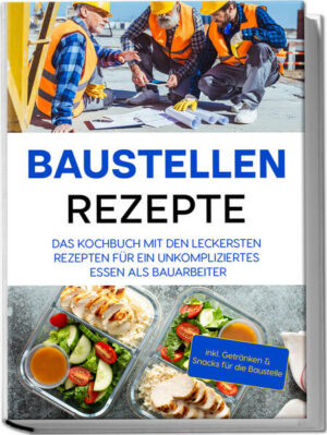 Rezepte für die Baustelle: Abwechslungsreiches, Deftiges und Köstliches für den unkomplizierten Energiekick am Bau Wo gearbeitet wird, muss auch gegessen werden - das gilt ganz besonders auf der Baustelle, denn hier leisten die Bauarbeiter körperliche Schwerstarbeit. Wer sich also gerade den Traum vom Eigenheim oder der Doppelgarage erfüllt, der tut gut daran, die Helden an der Mörtelkelle mit ordentlich Verpflegung bei der Stange zu halten und wie das auch unter widrigen Rohbaubedingungen ganz kinderleicht gelingt, zeigen Ihnen die baustellentauglichen Rezepte in diesem Buch! Herd ist noch nicht vorhanden, die Sommerhitze setzt bei fehlender Kühlmöglichkeit auch dem frischesten Gericht zu, servieren ist eher schwierig und wie bewerkstelligt man eigentlich den Transport? Wer fleißige Arbeiter auf der Baustelle kulinarisch versorgen möchte, sieht sich mit einigen Schwierigkeiten konfrontiert, aber zum Glück gibt es für alles die passende Lösung! Deswegen finden Sie hier praxiserprobte Strategien, wie sich köstliche Mahlzeiten ganz unkompliziert auch zwischen Estrich und Mörtel bewerkstelligen lassen, auf welche Besonderheiten Sie achten müssen und mit welchen Tricks Warmhalten & Co. gelingt. Vor allem aber entdecken Sie eine Riesenauswahl an leckeren Rezeptideen für jeden Geschmack, mit denen Sie jederzeit für hochwillkommene Stärkung sorgen. Von Pizzataschen über Lendeneintopf, Lachspäckchen und Süßkartoffel-Feta-Puffer bis hin zu Schoko-Cookies oder frischem Eistee bieten Sie einfach servierbare Leckereien für zwischendurch und versorgen Fleisch- und Fischfans genauso wie Vegetarier und Naschkatzen. Sie sind eigentlich nicht so der Koch? Keine Sorge, die einfachen und leicht nachzukochenden Schritt-für-Schritt-Rezepte gelingen auch Anfängern auf Anhieb und machen Sie im Nu zum perfekten Baustellen-Caterer! Kraftvoller Start in den Tag: Mit dem richtigen Frühstück wie etwa Speckwaffeln, Bauernfrühstück, gefüllten Eiern oder Club Sandwich versorgen Sie fleißige Arbeiter mit reichlich Energie für lange Arbeitsstunden. Suppen, Eintöpfe & Veggie-Hits: Würzig-deftigen Genuss liefern Sie ganz einfach mit Curry-Rinder-Eintopf, Pizzasuppe, Flammkuchen mit Tofu oder Koriander-Kokos-Frikadellen. Herzhaftes mit Fisch & Fleisch: Dank BBQ-Baguette, Gyrospfanne, Lachsfilet im Brötchen oder Thunfischpizza werden hungrige Arbeiter im Handumdrehen so richtig satt. Süßes und Pikantes für zwischendurch: Bei Käsekuchenzauber, Bananenrollen, Mini Mettis oder Falafel können Ihre Baustellenhelden ganz einfach im Vorbeigehen zugreifen. Leckere Erfrischung: Eiskaffee, Beeren-Mocktail, frischer Saft oder Switchel sind genau das Richtige für anstrengende Arbeitstage. Dieses Kochbuch bringt Abwechslung, Geschmack und kostbare kleine Genussmomente in den Baustellen-Trubel und sorgt dafür, dass Ihre Arbeiter bei Kräften und Laune bleiben. Ob Sie fleißige Familienmitglieder versorgen, Profis verpflegen möchten oder sogar selbst mit anpacken - mit diesen Rezepten landen Sie jederzeit einen Volltreffer und verschwenden keine kostbare Zeit in der Küche.