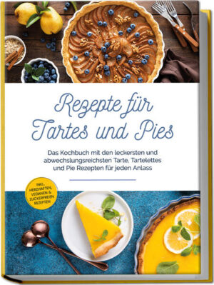 Pies und Tartes: Vielfältige, unkomplizierte und unschlagbar köstliche Rezepte für geschmackvolles Backwerk für jede Gelegenheit Apple Pie, Shepherd’s Pie oder Tarte au Chocolat - so unterschiedlich diese Köstlichkeiten in Herkunft und Geschmack auch sind, eines haben sie alle gemeinsam: Sie lassen Leckermäulern weltweit das Wasser im Mund zusammenlaufen. Die berühmten Pies und Tartes haben längst ihren Siegeszug rund um den Globus angetreten, aber tatsächlich gibt es neben den bekanntesten Vertretern eine schier unendliche Vielfalt an leckeren Variationen und was Sie da so alles aus der Backform zaubern können, das entdecken Sie in diesem Kochbuch! Sie sind rund, unterschiedlich gefüllt und wunderschön anzuschauen: Pies und Tartes, die ungeschlagenen Champions aus dem Backofen, die schon mit ihrem Duft in Windeseile alle an den Tisch locken. Ob Hingucker auf dem Partybuffet, erlesenes Festtags-Dessert, deftiges Hauptgericht für die ganze Familie oder schneller Snack für Zwischendurch, die Backwaren machen immer eine gute Figur. Kokos-Limetten-Tarte, Burger Pie, Himbeer-Panna-Cotta-Tarteletts oder Hackfleisch-Kürbis-Tarte - die Allrounder eignen sich sowohl für pikante als auch süße Zubereitung und warten mit klassischen Varianten genauso auf wie mit exotisch-überraschenden Aroma-Kombinationen. Die riesige Rezeptauswahl sorgt außerdem dafür, dass Fans von deftigem Fleisch genauso auf ihre Kosten kommen wie Vegetarier, Veganer oder Freunde der leichten Küche. Muss man dafür kein Backkünstler sein? Zum Glück nicht! Denn die Bandbreite der Leckereien reicht von bodenständig-einfach bis zu edel-raffiniert und die kinderleicht nachzukochenden Anleitungen sowie praxiserprobte Tripps und Tricks verhelfen auch ungeübten Köchen sofort zu Top-Ergebnissen! Klassiker & Hits für jeden Anlass: Mit legendären Classics wie Blaubeer-Pie und Pfirsich-Tarte oder feiertagstauglichem Pudding Pie und Weihnachts-Tarte landen Sie jederzeit einen Volltreffer. Herzhaft-deftige Varianten: Ob Spargel-Tarte, Pizza Pie, Kartoffel-Pesto-Tarte oder Cheddar-Pie - hier finden Sie köstliche Sattmacher für wirklich jeden Geschmack. International & Speziell: Kanadische Butter-Tarteletts, Tarte au Chocolat, Quiche Lorraine oder Pecan Pie liefern außergewöhnliche Genuss-Ideen aus aller Welt. Für Gesundheitsbewusste: Vegane und zuckerfreie Kreationen wie veganer Shepherd’s Pie, Aprikosen-Kirsch-Galette, zuckerfreier Pumpkin-Pie oder Buttermilch-Pie schenken lecker-leichten Genuss ganz ohne Reue. Blitz-Rezepte und kleine Köstlichkeiten: Ziegenkäse-Zwiebel-Tarte oder Cookie-Pie stehen im Handumdrehen auf dem Tisch und mit Whoopie-Pie-Kuchenschnitten oder Spinat-Tarteletts haben Sie jederzeit einen Mini-Snack parat. Dieses Kochbuch entführt Sie in die weite Welt der Pies und Tartes und zeigt Ihnen, wie vielfältig das berühmte Backwerk tatsächlich ist. Ob Sie begeisterter Hobbybäcker sind, das nächste Buffet aufpeppen möchten, nach einem exklusiven Weihnachtsmenü suchen oder sich im Alltag gerne mal unkompliziert etwas Besonderes gönnen möchten - hier werden Sie in jedem Falle fündig.