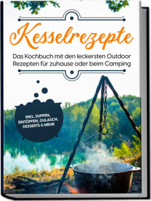 Intensives Aroma, einzigartiges Erlebnis - Leckere und vielfältige Rezepte fürs Kesselkochen In gemütlicher Runde draußen sitzen, im Garten oder beim Camping, das Prasseln und Knistern eines brennenden Feuers und dazu der aromatische Geruch deftiger Köstlichkeiten - das klingt nach nostalgischem Ferienlagertraum? Dann holen Sie sich die glückliche Erinnerung an unbeschwerte Sommer ganz einfach zurück und tauchen Sie ein in die ungarische Tradition des Kesselkochens! Kessel, Feuer, Dreibeingestell - mehr braucht es nicht, um unterschiedlichste Leckereien zu zaubern und dabei die unvergleichliche Atmosphäre von Freiheit & Natur zu genießen. Denn was als wohl berühmtestes Gericht das Gulasch hervorgebracht hat, kann noch weitaus mehr: Verschiedenste Eintöpfe und Suppen, ob mit Fleisch, vegetarisch oder auch vegan, bekommen auf diese Art ein unvergleichliches Aroma und bringen ganz von selbst Zeltlagerstimmung an den Tisch. Und keine Sorge: Kesselkochen ist kein Hexenwerk und mit modernen Kesseln können Sie im Nu und unkompliziert Vorspeisen, Hauptgerichte und sogar feine Desserts zubereiten. Worauf es bei der Kesselauswahl ankommt, wie Sie das gute Stück optimal pflegen, was es beim Kochen über offenem Feuer sonst noch zu beachten gibt und wie Sie auch ohne Flammen Kesselkochen können, finden Sie nun in diesem liebevoll zusammengestellten Kochbuch heraus! Vorspeisen, Suppen und Eintöpfe: Hier glänzt der Kessel mit intensiven Geschmacksnoten etwa bei bunter Gemüsesuppe, Spinat-Gorgonzola-Suppe, Bohnen-Eintopf oder Spargel-Hühnchen-Eintopf. Satt mit Fleisch und Fisch: Herzhafte Hauptspeisen wie ungarisches Kesselgulasch, Hähnchen-Kartoffel-Kessel, Lachs-Pasta oder Tomaten-Paprika-Fisch haben für jeden Geschmack etwas im Angebot. Darf’s ohne Fleisch sein? Mit Kartoffel-Champignon-Eintopf, Paprika-Soja-Geschnetzeltem, Kürbis-Linsen-Curry oder mediterraner Kohlsuppe werden Vegetarier und Veganer rundum glücklich. Alles rein in den Topf: One-Pot-Gerichte sind unkompliziert und lecker - versuchen Sie’s doch mal mit Pizzasuppe, pikantem Pilzgulasch, indischem Lammgeschnetzeltem mit Mango oder afrikanischem Gemüseeintopf mit Rindfleisch. Süßes Highlight zum Schluss: Auch beim Dessert lässt der Kessel Sie nicht im Stich und zaubert sündige Naschereien wie Vanillepudding, Pflaumen-Crumble, Vanille-Bananen-Creme oder Bratapfel mit Rosinen. Ob Sie öfter mal ein Familienessen der besonderen Art im Garten erleben möchten, dem Zelturlaub das gewisse Abenteuer-Extra verleihen oder einfach etwas ganz Neues ausprobieren wollen - in diesem Rezeptbuch werden Kochfans, Naturfreunde und Unternehmungslustige gleichermaßen fündig. Freuen Sie sich auf romantische Stunden am Lagerfeuer zusammen mit höchstem Schlemmergenuss und tauchen Sie ein die uralte Welt des Kochens auf offenem Feuer.