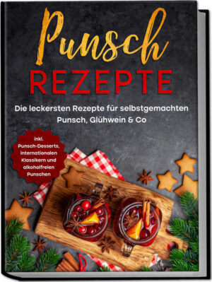 Vielfältige Punschrezepte: Bringen Sie mit Zimt, Wein & Co. Wärme und Geselligkeit in kalte Wintertage Wenn es draußen klirrend kalt wird und die ersten Eiskristalle an den Fenster glitzern, ist es Zeit für die wohl leckerste Wärmequelle: Ein dampfendes Glas Punsch. Und damit ist nicht die ewig gleiche Zuckerbrühe vom Weihnachtsmarkt gemeint! Denn ganz im Gegenteil ist richtiger Punsch eine abwechslungsreiche, köstliche und jahrhundertealte Tradition, die jeden Tag aufs Neue mit wärmenden Variationen zu überraschen weiß. Ein fruchtig-würziges Geschmacksfeuerwerk aus der Tasse vertreibt Herbsttristesse und Winterblues und mit der riesigen Rezeptauswahl in diesem Buch kommen Sie geschmackvoll auch durch den längsten Winter! Im fernen Indien ebenso wie im europäischen Mittelalter hatten die Menschen Sehnsucht, ungemütlichem Wetter etwas entgegenzusetzen, das die Kälte vertreibt und die Seele wärmt. Und ob Punsch oder Glühwein, die Jahrhunderte haben eine Vielfalt an unterschiedlichsten Rezepturen für die winterlichen Getränke hervorgebracht, die uns heute ganz unkompliziert die kalte Jahreszeit versüßen. Ob Sie es fruchtig mögen oder lieber cremig, ob Sie Fan des klassischen Glühweins sind oder gerne mit unterschiedlichen Spirituosen experimentieren, ob der Gewürzzauber im Vordergrund steht oder es ganz ohne Alkohol sein darf - hier findet sich der perfekte Punsch für jeden Geschmack. Klingt nach einer komplizierten Wissenschaft? Ganz und gar nicht! Feine Spezialitäten sind in wenigen Schritten auf den Tisch gezaubert und eröffnen schier endlose Kreationsmöglichkeiten. Worauf es bei der Zubereitung ankommt, welche Zutaten in der Punschküche auf keinen Fall fehlen dürfen und wie Sie das Getränk im Handumdrehen auch zum verführerischen Dessert verwandeln, das finden Sie nun in diesem Rezeptbuch heraus! Glühwein-Favoriten: Ob typischer roter Glühwein, legendäre Feuerzangenbowle oder Apfelglühwein - die Klassiker sind so unkompliziert wie heißgeliebt. Cremig-fruchtig-süße Punschideen: Mit Orangen-Rosmarin-Punsch, Eierpunsch oder Marzipanpunsch ist für jeden Geschmack etwas dabei Außergewöhnliche Wintergetränke: Probieren Sie doch Hugo, Caipirinha, Gin Tonic & Co. mal in der heißen Variante! Exotisch & international: Mit karibischem Rumpunsch, amerikanischem Eggnog oder indischem Milchpunsch bringen Sie das Flair der weiten Welt in die Weihnachtszeit. Feines ohne Alkohol: Kinder, Autofahrer und Fruchtpunschfans werden mit Granatapfelpunsch, Orangen-Limetten-Punsch oder Birne-Ingwer-Punsch glücklich. Sündig-punschige Desserts: Mit Punschcreme mit weißer Schokolade, Spekulatius-Tiramisu oder schwedischen Dammsugare macht der Seelenwärmer auch auf dem Teller eine gute Figur. Mit den liebevoll ausgewählten Rezepten dieses Buches holen Sie den Glühwein aus der Langweilig-Ecke und hauchen dem Traditionsgetränk neuen Atem ein. Ob beim geselligen Abend im Wohnzimmer, auf der romantischen Winterwanderung oder nach einem langen Tag im Schnee - dank der abwechslungsreichen Köstlichkeiten aus der Tasse fühlen Sie sich sofort rundum aufgewärmt.