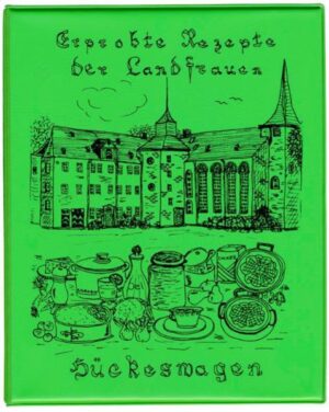 Ein Ringbuch, reich gefüllt mit einzelnen farblich unterschiedlichen Rezeptblättern - praktisch in der Handhabung, bewährt seit vielen Jahren. Die einzelnen Rezepte gehören z.B. zu den Rubriken Bergische Spezialitäten, Vor- und Zwischengerichte, Suppen und Soßen, Salate, Wild und Geflügel, Fisch, Kuchen, Kleingebäck, Getränke und Allerlei. Dieses Buch wurde 1983 von den Hückewagener Landfrauen erstellt. Der Erlös ist für gute Zwecke bestimmt.