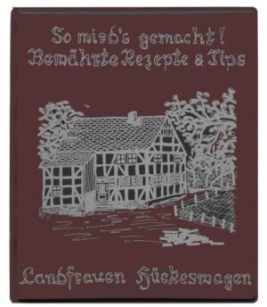 Ein Ringbuch, reich gefüllt mit einzelnen farblich unterschiedlichen Rezeptblättern - praktisch in der Handhabung, bewährt seit vielen Jahren. Die einzelnen Rezepte gehören z.B. zu den Rubriken Sektfrühstück, Suppen und Soßen, rund um die Kartoffel, Kaltes Buffet... Aber auch Kategorien wie Koch-Tipps und Haushalts-Tipps fehlen nicht. Es wurde 1990 von den Hückeswagener Landfrauen erstellt und ein Teil des Erlöses ist für gute Zwecke bestimmt.