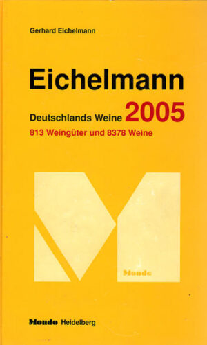 „Reich-Ranicki für Weingüter und Weine“ urteilte der Hessische Rundfunk, „der umfassendste und kritischste Guide zu Deutschlands Weinen“ die Zeit über vorausgegangenen Ausgaben. Nun liegt die neue Bestandsaufnahme deutschen Weins vor: „Eichelmann 2005 Deutschlands Weine“ bietet eine Einführung in die deutschen Weinanbaugebiete, alphabetisch geordnete Porträts zu den besten Erzeugern und die Bewertung und Beschreibung ihrer Weine. Preisangaben, Rebsorten-Glossar, Jahrgangstabellen und Register mit Schnäppchen- und Bestenlisten, Orts- und Lagenverzeichnis runden diesen einmaligen Führer ab.