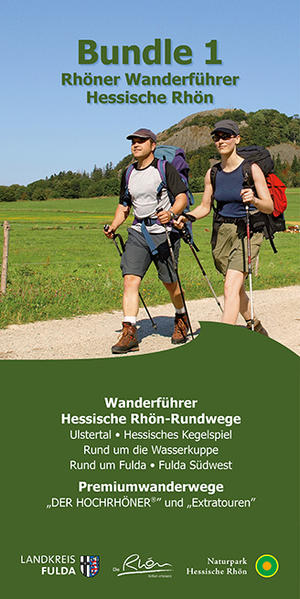 5 Wanderführer mit allen Hessischen Rhön-Rundwegen und & die 21 Extratouren mit Wandertouren in der Bayerischen