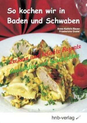 Baden und Schwaben - zwei Regionen, die zwar im Bundesland Baden-Württemberg vereint sind, jedoch bis heute nicht immer nur freundschaftlich miteinander verbunden sind. Sprüche wie „Schwobe schaffe, Badner denke“ (Schwaben arbeiten, Badner denken) und Bezeichnungen wie „die Unsymbadischen“ für den mitunter nicht so sehr geliebten Nachbarn sind auch heute noch weit verbreitet. Mit diesem Buch möchten die beiden Autorinnen - eine Vollblut-Badnerin und eine waschechte Schwäbin - ihren Leserinnen und Lesern ihre Heimat und deren Küche nahe bringen. Sie stellen nicht nur ihre Lieblingsrezepte aus ihrer Heimat vor, sondern erzählen auch kleine Anekdoten und Geschichten rund ums Kochen und Essen. Einfache Gerichte für jeden Tag und „Arme-Leute-Essen“ stehen dabei ebenso auf dem Speiseplan wie die Spezialitäten der jeweiligen Region. Und darunter sind auch solch abenteuerlich klingende Gerichte wie Ofenschlupfer, Bubenspitzle und Nonnenfürzle, die sich aber bei näherem Hinsehen und vor allem beim Ausprobieren als feine Köstlichkeiten entpuppen. Ob Gaisburger Marsch oder Flammenkuchen, ob Elsässer Gulasch oder Eingemachtes Kalbfleisch, ob Badischer Sauerbraten oder Schwäbischer Schlemmertopf: Bei dieser „kulinarischen Liaison“ zwischen Baden und Schwaben findet jeder sein ganz persönliches Leibgericht!