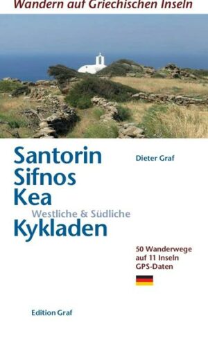 Dieser Wanderführer beschreibt 50 Touren auf folgenden 11 Inseln der westlichen und südlichen Kykladen: Santorin
