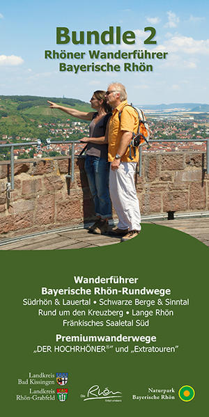 5 Wanderführer mit allen bayerischen Rhön-Rundwegen und der Premiumwanderführer DER HOCHRHÖNER®