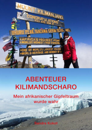 Herzklopfen & Glücksgefühle auf dem Kilimandscharo Ein Reisebericht über die Bezwingung des höchsten Berges Afrikas Schon seit langem träumt Sandra von dem 5.895 Meter hohen Gipfel - den sie kurz und freundschaftlich Kili nennt. Nach einigen Jahren fasst sie endlich Mut und macht sich auf den Weg zu einer Trekkingtour auf dem afrikanischen Kontinent. Die Kili-Besteigung auf der Rongai-Route mit dem kleinen Bruder Mount Meru (4.566 Meter) als Trainingsberg und einer anschließenden Safari wird für sie zu einem unvergesslichen Abenteuer! Denn ihr Traum erfüllt sich: Sie schafft es tatsächlich bis zum höchsten Punkt Afrikas! Die große Höhe und die enorme Anstrengung lassen sie an ihre physischen und psychischen Grenzen kommen - und sie überschreiten. Bis heute spürt sie die unermessliche Freude darüber