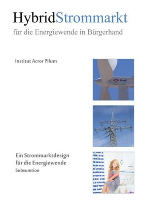 Honighäuschen (Bonn) - Ein Strommarkt für die Energiewende Das Hybridstrommarkt-Modell vereint zwei Technologien des Strombezugs: den traditionellen Hausanschluss mit Bezug von einem klassischen Stromanbieter und einen alternativen Strombezug von erneuerbaren Energien, der anteilig gebucht und flexibel je nach Kapazität hinzugewählt wird. Das Ganze wird natürlich digital reguliert und ermöglicht es, so viel wie möglich erneuerbare Energien zu verbrauchen, je nach deren Erzeu-gung. Der Sinn des Modells erschließt sich aus der Erkenntnis, dass die wichtigsten erneuerbaren Energien Sonne und Wind in ihrer Erzeugung kaum steuerbar sind - sie hängen vom Wetter, der Tages- und der Jahreszeit ab. Daher werden die klassischen, steuerbaren Energieerzeugungs-formen aus Gas, Öl und Kohle nicht so schnell verschwinden können. Die Regulierung zwischen den flexiblen erneuerbaren und den klassischen, gut steuerbaren Stromerzeugungsformen gilt als größte Herausforderung für die Energiewende. Diese Herausforderung könnte durch das Hybridstommarkt-Modell gelöst werden, das gleichzeitig dem Bürger die kostengünstige Möglichkeit bietet, die Art seiner verbrauchten Energie genau zu bestimmen