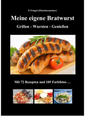 Knackig - Deftig - Einfach lecker In diesem Buch erklärt die Fleischermeisterin Peggy Triegel interessierten Hobbymetzgern und Laien Schritt für Schritt die Herstellung traditioneller und moderner Bratwürste für den Grill oder die Pfanne. Dabei erläutert sie, wie mit wenig Arbeitszubehör und minimalem Zeitaufwand ein perfektes Ergebnis erzielt wird, geht detailliert auf die Auswahl des Materials und der Gewürze ein und verrät ihre ganz persönlichen Kniffe und Tricks. Passend zur leckeren Bratwurst finden Sie in diesem Buch auch Rezepte für Salate und Grillsaucen.