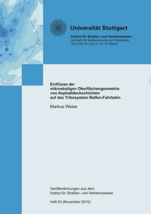 Honighäuschen (Bonn) - Im Verkehrswesen werden an eine qualitativ hochwertige und dauerhafte Straßenver-kehrsanlage besondere Anforderungen hinsichtlich ihrer Sicherheit und Funktionalität gestellt. In der vorliegenden Arbeit werden daher die qualitativen und quantitativen Einflüsse von extrinsischen und intrinsischen Faktoren auf diese wesentlichen Grundanfor-derungen untersucht. Bei einer isolierten Betrachtung der Oberfläche einer Fahrbahndeckschicht als das Verbin-dungselement zwischen dem Reifen und der Straße hinsichtlich dieser Grundanfor-derungen, gelten ein ausreichendes Drainagevermögen, die Griffigkeit und das akustische Verhalten als die zentralen Oberflächeneigenschaften. Diese funktionalen Eigenschaften werden im Wesentlichen durch die geometrische Ausprägung einer Deckschicht, der Textur, beeinflusst und können unterschiedliche, teils gegensätzliche Anforderungen besitzen. Beispielsweise ist die Grobrauheit (Makrotextur) für das horizontale Drainage-vermögen ausschlaggebend, während die Feinrauheit (Mikrotextur) für eine ausreichende Haftreibung zwischen Reifen und Fahrbahn verantwortlich ist. Umgekehrt existiert ein Wellenlängenbereich der Oberflächentextur, der sowohl auf die Griffigkeit als auch auf das akustische Verhalten der Deckschicht einwirkt. Das übergeordnete Ziel aktueller Forsch-ungsarbeiten im Straßenwesen ist daher die Entwicklung von Modellen, auf deren Grundlage jede der Oberflächeneigenschaften für sich mittels numerischen Simulations-verfahren abgebildet werden kann. Eine anschließende Kombination dieser einzelnen Modelle stellt die Möglichkeit in Aussicht, im Bereich der Asphalttechnologie zukünftig Materialdesign zu betreiben. Auf diese Weise lassen sich, je nach Anforderung an die Oberflächeneigenschaften einer konkreten Straße, bestimmte funktionale Eigenschaften gezielt begünstigen. Im Fokus dieser Arbeit liegt die Untersuchung der Griffigkeit von Fahrbahnoberflächen. Primäres Ziel ist dabei die Bestimmung des Zusammenhangs zwischen der hochaufgelöst gemessenen Geometrie der Oberflächentextur auf der Mikroskala und der daraus abzuleitenden Dimension der Griffigkeit, insbesondere dem damit verbundenen Haftrei-bungsniveau. Dazu werden zunächst geometrische und statistische Parameter von bestehenden Asphalt-proben bestimmt, um die isotrope Textur einer Deckschicht eindeutig definieren zu kön-nen. Anschließend werden auf Grundlage dieser Parameter künstliche Texturen mit unter-schiedlichen Wellenlängen generiert. Dabei wird der selbstaffine Charakter des tech-nischen Werkstoffs Asphalt herangezogen und anhand seiner mehrskaligen fraktalen Struktur realitätsnahe Mikrotexturen generiert. In diesem Zuge werden Methoden in ein Software-Tool implementiert, mit denen im Rahmen der Datenvorverarbeitung die aus den Texturmessungen resultierenden fehlenden oder verrauschten Texturhöhendaten sowie VI Irregularitäten, wie Messausreißer, aufbereitet respektive beseitigt werden können. Des Weiteren werden Funktionen entwickelt, die es ermöglichen mithilfe von Filterverfahren die langwelligen Anteile (Makrotextur) von den kurzwelligen Anteilen (Mikrotextur) zu trennen, um auf diese Weise eine exklusive Betrachtung der Mikrotextur zu erreichen. Im Anschluss daran wird die Reibkomponente Hysterese, der Energietransfer zwischen Reifen und rauen Oberflächen, der auftritt, wenn das Elastomer durch die Unebenheiten der Textur zusammengepresst wird und anschließend wieder in seine Ausgangsposition zurückfedert, numerisch simuliert. Mithilfe dieses Wissens können die Grundlagen geschaffen werden, um mittelfristig die konventionellen Griffigkeitsmessverfahren, die alle taktil erfolgen und daher aufwendig und kostenintensiv sind, durch berührungslose optische Messmethoden zu ersetzen. Zahlreiche Modelle zur Beschreibung der Griffigkeit betrachten lediglich Profilschnitte und vernachlässigen dadurch die dreidimensionalen statistischen Eigenschaften einer Textur. In der vorliegenden Arbeit wird daher eine hierarchische Simulationsmethodik eingeführt. Sie ermöglicht es das komplexe dreidimensionale Kontaktproblem Reifen-Fahrbahn auf ein vereinfachtes eindimensionales Ersatzsystem zu reduzieren, ohne die dreidimensionalen Kontakteigenschaften zu vernachlässigen. Auf dieser Basis lässt sich die Haftreibung rechentechnisch effizient simulieren. Das in der numerischen Simulation entstehende tribologische Modell führt die Parameter der Texturgeometrie und die viskoelastischen Eigenschaften des Reifenelastomers zusammen. Dies ermöglicht als Ergebnis die Ableitung der in den Mikrokontakten wirksamen Kraft-verhältnisse, aus denen sich quantitativ geschwindigkeits- und belastungsabhängige Haft-reibungskoeffizienten und effektive Kontaktflächen zwischen den beiden Reibpartnern ermitteln lassen. Die spezifische Variation von Texturen und ein Vergleich der daraus berechneten Reibkurven mit den eingangs bestimmten Parametern zur Charakterisierung der Texturen ergibt Aufschluss über den Zusammenhang der Mikrotexturgeometrie und dem dazugehörigen Griffigkeitsniveau.