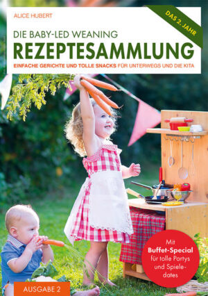 Breifreie Beikost als Trend zu bezeichnen ist längst überholt. Vielmehr ist sie der natürliche Weg, sein Baby ab der Beikostreife am Familientisch mitessen zu lassen und ihm durch spielerisches Entdecken Freude und Lust am Essen zu vermitteln. Nachdem sich die erste Ausgabe des Rezeptbuches mit Gerichten zum Beikost-Start und im ersten Baby-Jahr beschäftigt hat, widmet sich dieser Band dem zweitem Jahr. Natürlich wird weiter fein gekocht und gebacken: Euch erwarten leckere Rezepte für Mittagessen, Kekse und Kuchen sowie schnelle und einfache Snackideen für Spielplatz, Kita und Co. Lasst euch außerdem von einem Buffet-Special für tolle Partys und Spieledates überraschen und inspirieren. Von Gemüsestangen über Kartoffelklößchen und falschen Muffins bis hin zu Müsliriegeln, Gute-Laune-Kuchen und Smoothies bietet euch diese neue Rezeptsammlung jede Menge Ideen für ein leckeres zweites Beikost-Jahr.