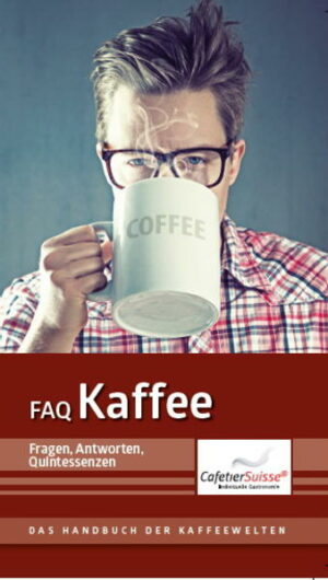FAQ KAFFEE FAQ - Fragen Antworten Quintessenzen 300 Fragen über Kaffee und 300 kurze und prägnante Antworten Von der Kaffeepflanze, Anbau, Kaffeerösten bis hin zu den Brühmethoden - mit einem Sonderkapitel über den Schweizer Kaffeemarkt & einem Röster-Guide über das Kaffeeland Schweiz. ""FAQ Kaffee" - Edition Cafetier Suisse" ist erhältlich im Online-Buchshop Honighäuschen.